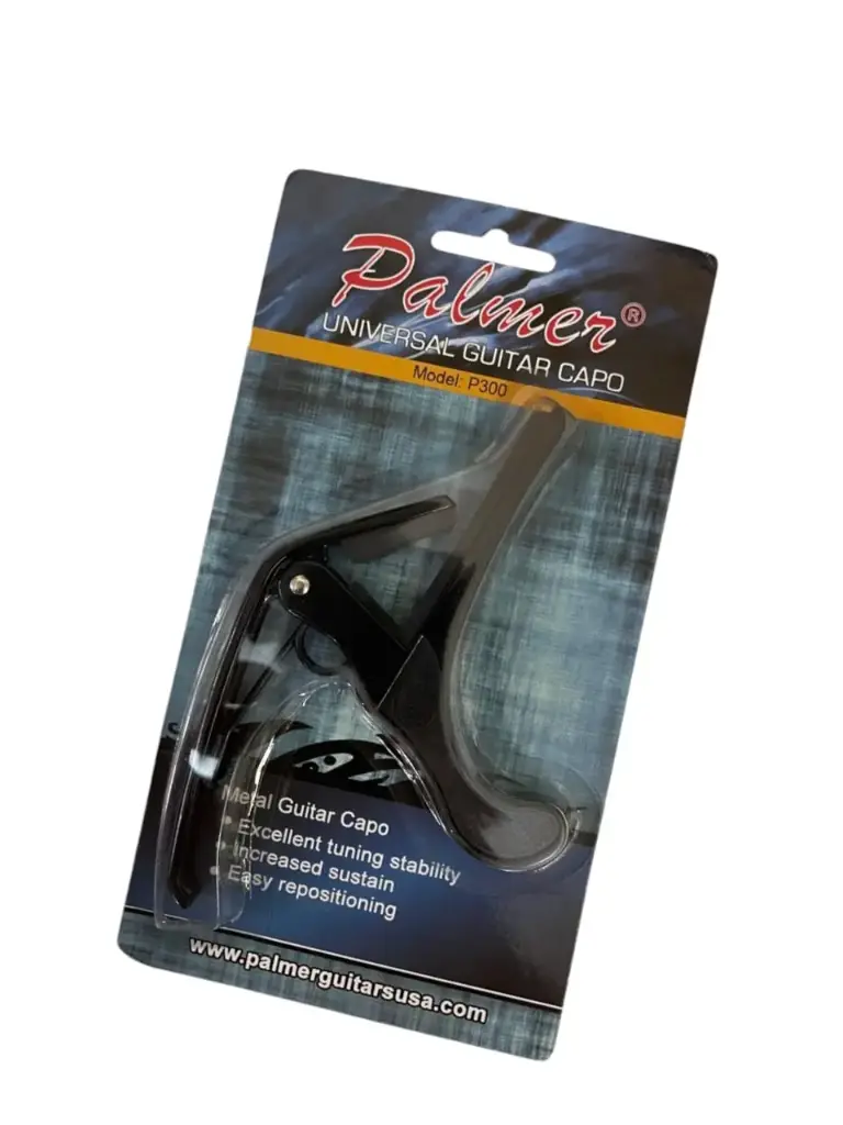 Capotraste Palmer para guitarra o cejilla para guitarra P300 negro