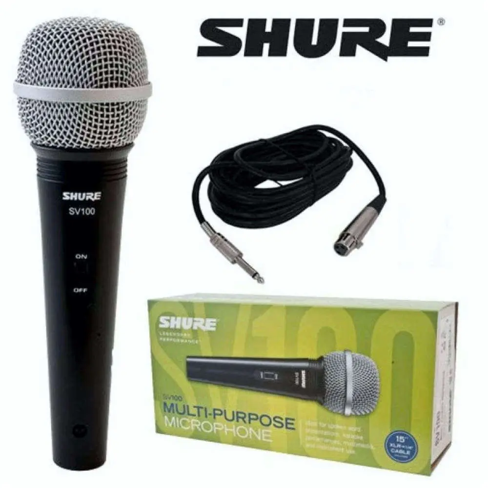 Micrófono Profesional SV100 C/Cable XLR A 6.3 – SHURE.