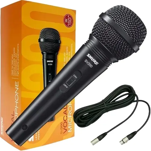 Micrófono vocal SV200 Shure.