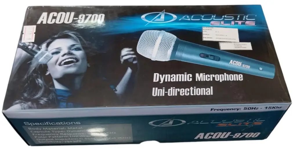 Micrófono acou-9700 Acoustic elite  Micrófono dinámico (Unidireccional)