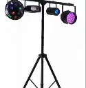 Soporte de iluminación móvil para DJ. 