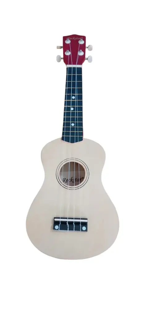 Ukelele acústico Rockstar con cuerdas de nailon