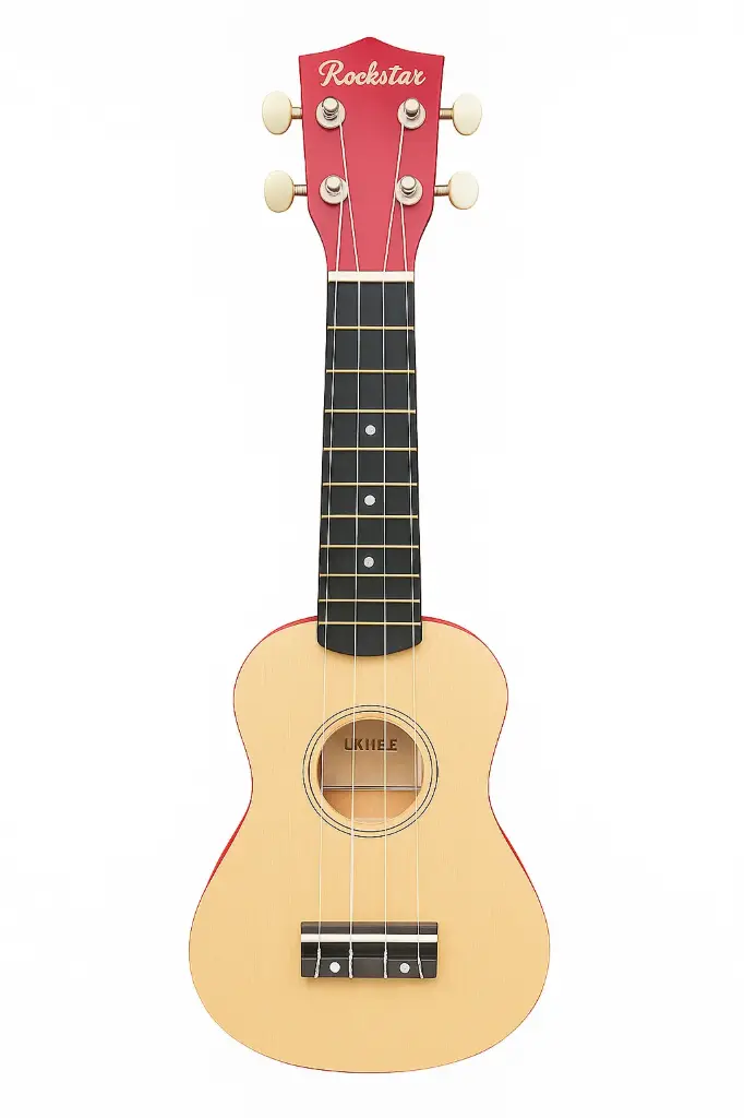 Ukelele acústico Rockstar con cuerdas de nylon