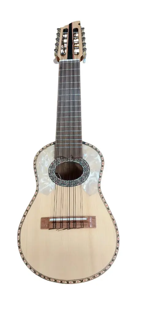 Charango electroacústico RIMAC con cuerdas nailon negras