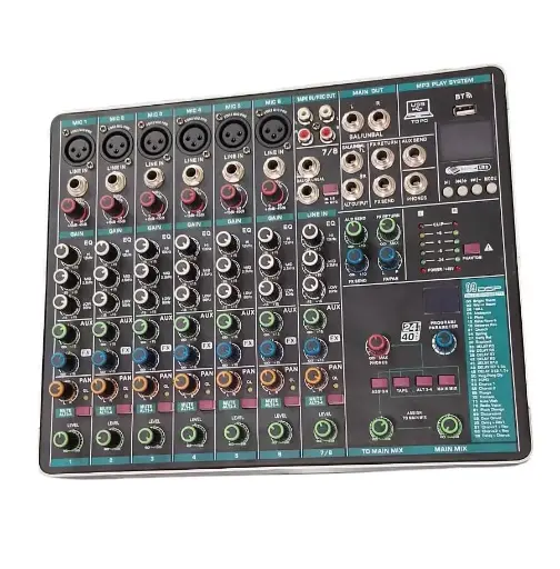 Controlador 6 canales USB MP3 IN