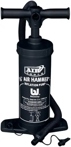 Bomba de inflado tipo martillo marca air Hamer Para uso de inflado de colchones etc. 