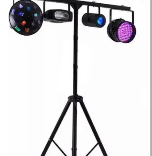 Soporte de iluminación móvil para DJ. 