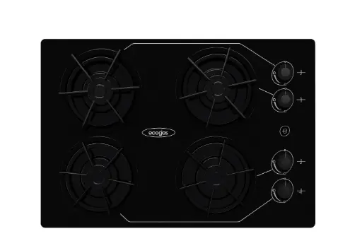 Cocina ECOGAS empotrable de 4 quemadores
