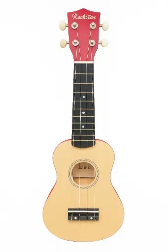 Ukelele acústico Rockstar con cuerdas de nylon